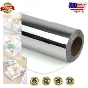 Tear-Resistant Metallic Wrapping Paper Roll - 250 Sq Ft of Stunning Silver Shine