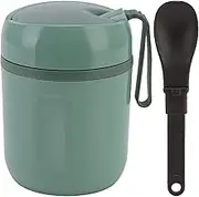 Fdit Double Layer Insulated Soup Containers Stainless Steel Food Jar, Thermal Soup Cup for Home Office School Travelling Camping (Green)
