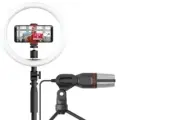 Content Creator Video Kit includes Ring Light, Microphone & Stand