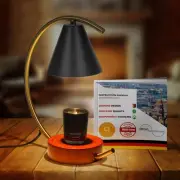 Candle Warmer Lamp with Timer Dimmer & 2 Bulbs, Height & Brightness Adjustabl...