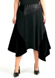 TS TAKING SHAPE plus sz S / 16 Mix It Up Skirt stretch black A-line NWT rrp$150!