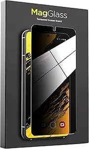 [magglass] Designed for Samsung Galaxy S23 Privacy Screen Protector, Anti Spy Tempered Glass (Fingerprint Compatible)