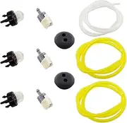 HURI Primer Bulb Cap Fuel Line Filter Kit for Whipper Snipper Ryobi McCulloch Chainsaw Talon Brushcutter AU