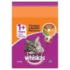 Whiskas 1+ Years Chicken & Rabbit Flavours Dry Cat Food 6.5kg