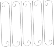 10pcs Garden Decoration Hook Hook Garden Flag Holder Stand Flower Basket Stand Bird Feeder Stake Lantern Plant Hanger Heavy Duty Plant Hanger Flower Basket Stake Silver Iron