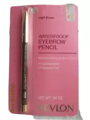 Revlon Waterproof Eyebrow Pencil LIGHT BROWN Vintage Sealed