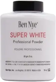 Ben Nye Super White Translucent Face Powder, 3 Oz Shaker Jar