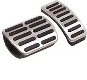 ALAGPNPMZH Stainless Steel Footrest Support Pedals Caps Fit For VW Fit For Audi Fit For Seat Fit For Skoda Fit For Polo Fit For Vw Fit For Golf 4 Fit For Bora Fit For Beetle Fit For RSi Fit For GTI R3