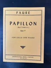 Faure: Papillon (Butterfly), Op. 77 for Cello and Piano (International)