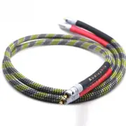 Audiophile OFC Silver-Plated Audio Signal Interconnect Cable with Jack Connector