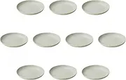Set of 10, Ikoi 8.0 Plates, 9.8 x 1.6 inches (25 x 4 cm) | Setomonohonpo