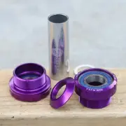 PROFILE RACING BMX EURO EXTERNAL BOTTOM BRACKET KIT PURPLE 19mm OUTBOARD
