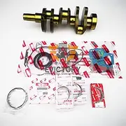 for yanmar Engine Rebuild kit 3TN84RJ 3D84N Overhaul Gasket kit Cylinder Liner Piston Ring All Bearings + 1 pc crankshaft