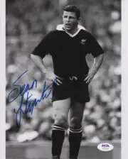 SEAN FITZPATRICK LEGENDARY ALL BLACKS CAPTAIN SIGNED ON-FIELD PHOTO PSA