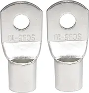 Xiaojiang Store SC35-6 35-8 50-8 50-10 70-8 95-8 Common Bolt Tinned Copper Cable Lugs Ba/tte-ry Terminals Set Wire Connector(5 PCS SC35-6)