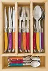 LAGUIOLE by Louis Thiers 24 Piece Cutlery Set - Multi Colour - RRP $349