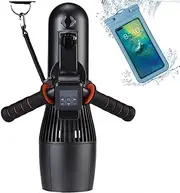 Underwater Scooter with 30M Waterproof Bag, 500W RC Sup Motor 10-Speed Switch, 40M Depth Swimming Pool Sea Scooter for Jet Surfboard,