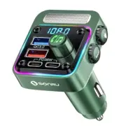 Bluetooth 5.3 FM Transmitter Car Adapter - Car Charger 54W [PD 36W & FT1018-US