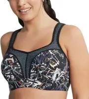 Panache Women's Wired High Impact Sport Bra, Ink Splat, 38DD