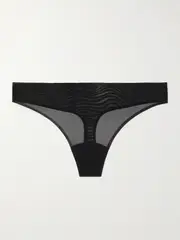 [Commando] Commando - Chic Mesh Thong - Black - large large Black