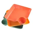 Separated Portable Dumpling Plate Kitchen Tableware Snack Tray Snack Dish