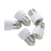 E27 to GU10 Lamp Light Bulb Base Socket Converter Adaptor 5 pack Silver white
