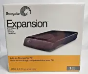 Seagate Expansion 1TB External Storage Drive ST310005EXA101-RK) HDD USB 2.0 -NEW