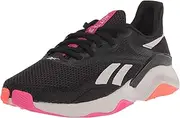 [Reebok] Women's HIIT TR 3.0 Cross Trainer, Black/Pure Grey/Proud Pink, 7