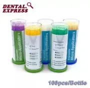 100pcs Dental Micro Brushes Disposable Applicator Brush Tips Sticks Regular fine