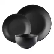 Ambrosia Classic 12 Piece Dinner Set - Black