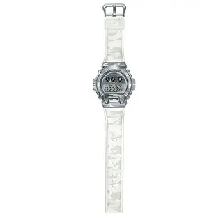 CASIO G-SHOCK 銀灰迷彩金屬電子手錶/GM-6900SCM-1