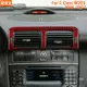 汽車儀表板中央空調罩裝飾件適用於梅賽德斯-賓士 C 級 W203 2005-2007 真正碳纖維內飾配件
