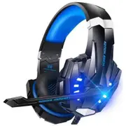 Gaming Headset Stereo Compatible PS4 PC Xbox One Controller Audio Microphone Noise Cancelling Comfortable Over Ear Headphones Esports Accessory