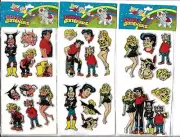 AL CAPP LI'L LITTLE ABNER PUFFY STICKERS (LOT OF 3 DIFFERENT) UNOPENED PACKAGE