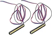 Cabilock Universal Motorcycle Light Bar 2pcs Tail Lights Running Lights Turn Signals License Plate Light