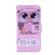 2 Pcs Cute Owl Pattern Colored Drawing Horizontal Flip Leather Case for Huawei P30 Pro, with Holder & Card Slots & Wallet & Lanyard