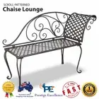 Antique Design Outdoor Garden Decor Metal Lounge Chaise Chair Bench Park Seating