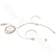 Tan Headset Microphone hiroshi 4 Pin for Audio Technica Wireless Microphone set
