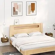 Smoked Oak Nightstand: Wall-Mounted Table, Space-Saving Furniture, Rustic Bedside Storage for Living Room, Bedroom, 35x35x20cm (2 pcs)