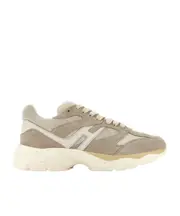 Hogan H Logo Patch Panelled Sneakers UK10,UK7,UK11 Nude