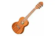 Tiki 6 String Mahogany Solid Top Electric Ukulele with Gig Bag (Natural Gloss)