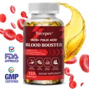 Iron + Folic Acid - Boosts Energy, Haemoglobin and Immunity - Blood Booster