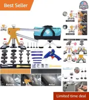 45pcs Paintless Dent Repair Tool Kit - Adjustable Width - Car Dent Removal Kit