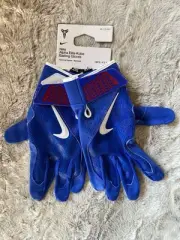 Nike Mens 2XL Blue Kobe Bryant Alpha Elite Baseball Batting Gloves New