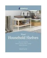 Whitmor 6026-3562 Natural Wood 6-Pair 2 Shelf Shoe Rack 24.75"