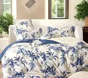 Essina Double Bed Quilt Cover Set – Doona Cover Double and Pillow Shams 3pc Set – 620 Thread Count Cotton Duvet Cover Set – Luxurious Cotton Quilt Cover – Wilderness