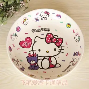 創意密胺餐具KT 凱蒂貓 創意塑料家用盤子卡通菜盤水果盤餐盤2108