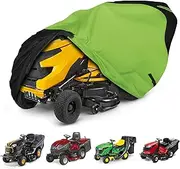 Riding Lawn Mower Cover with Bagger Attachment, Universal Fit Decks up to 62", 600D Oxford Cloth Riding Mower Cover with Windproof Buckle for Snow Rain Dust Hail Protection