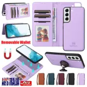 Removable Wallet Cover Leather Magnet Case For Samsung S25 S24 S23 FE S22 S21 +