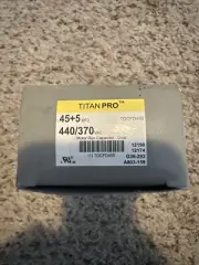 TITAN PRO 45+5 MFD 370/440uf MOTOR RUN CAPACITOR Oval